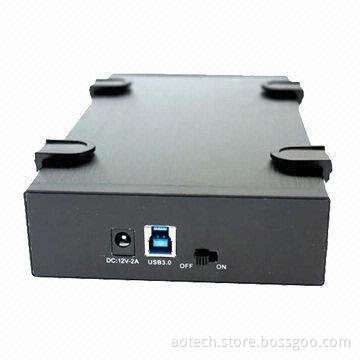 USB 3.0 HDD Enclosure, 3.5-inch SATA HDD Hard External Enclosure with Pop-up Design